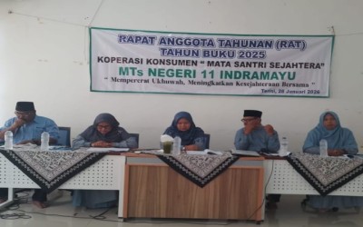 Koperasi Mata Santri Sejahtera MTsN 11 Indramayu Gelar RAT Tahun Buku 2025